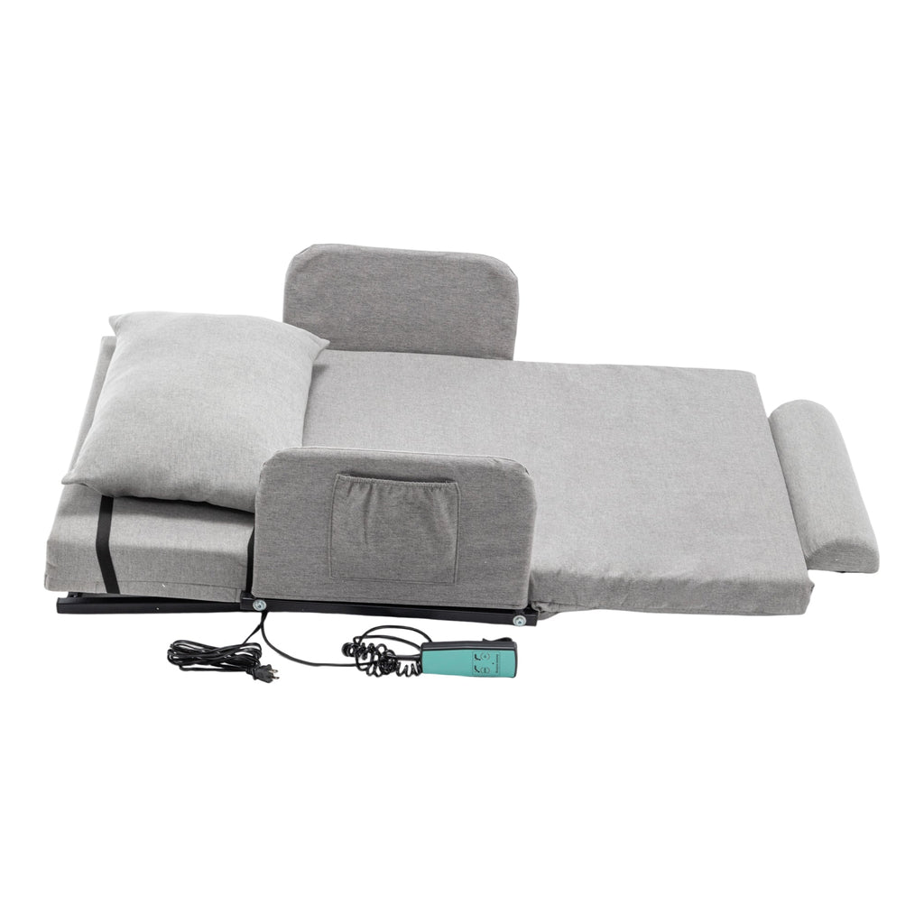 Bed Backrest Electric Adjustable 68 Degree Safety Rails Washable 300 LB