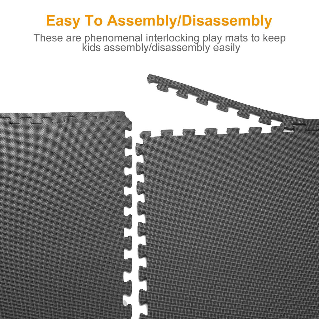 Puzzle Exercise Mat Foam Gym EVA Mat Interlocking Tiles Protective Flooring for Gym Equipment and Cushion for Workouts
