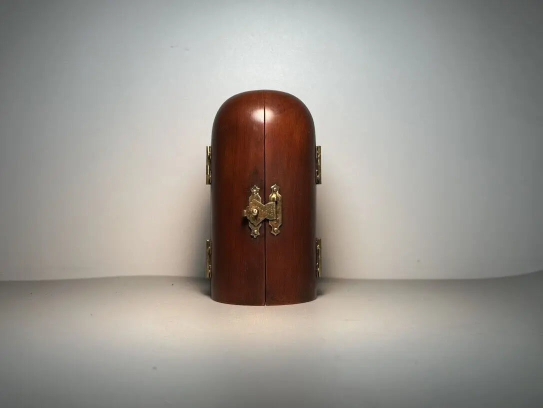 Three Panel Open Box Taoist Saints Wooden Carving - Good for Feng Shui