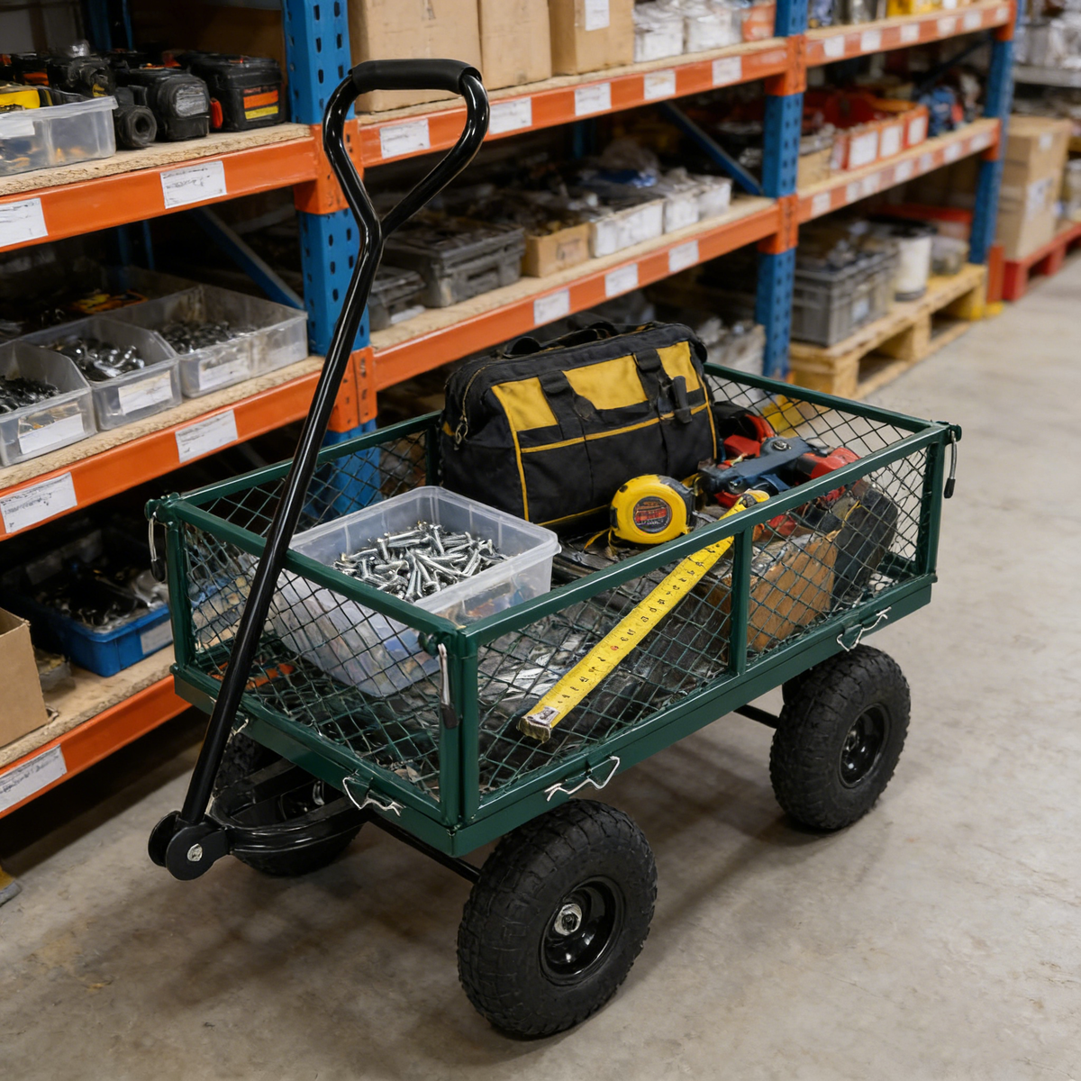 Wagon Cart Garden Cart – Green