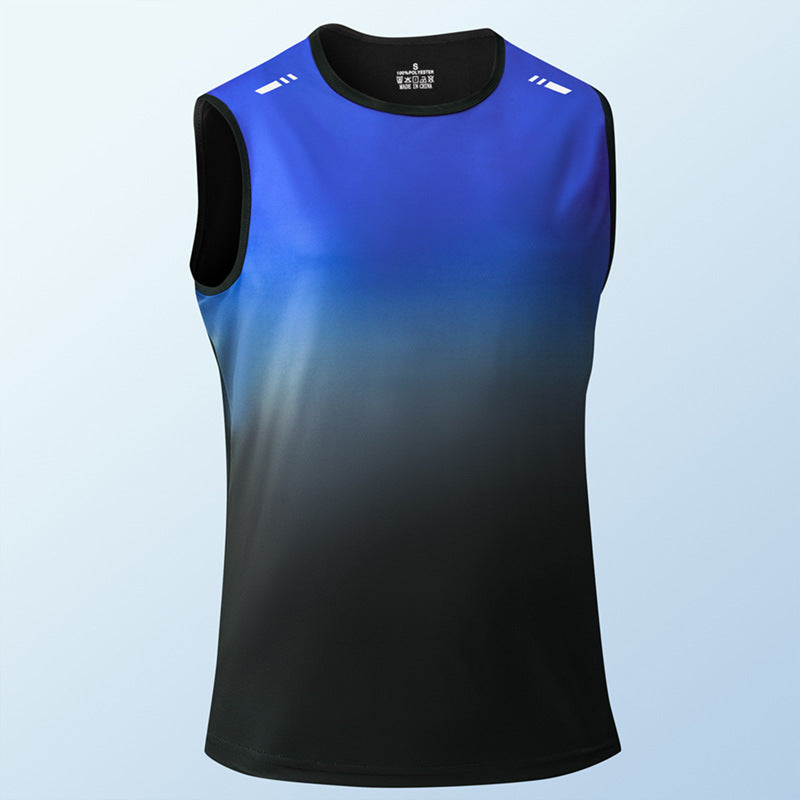 Mens Sleeveless T-shirt Ideal For Outdoor Running Fitness And Basketball