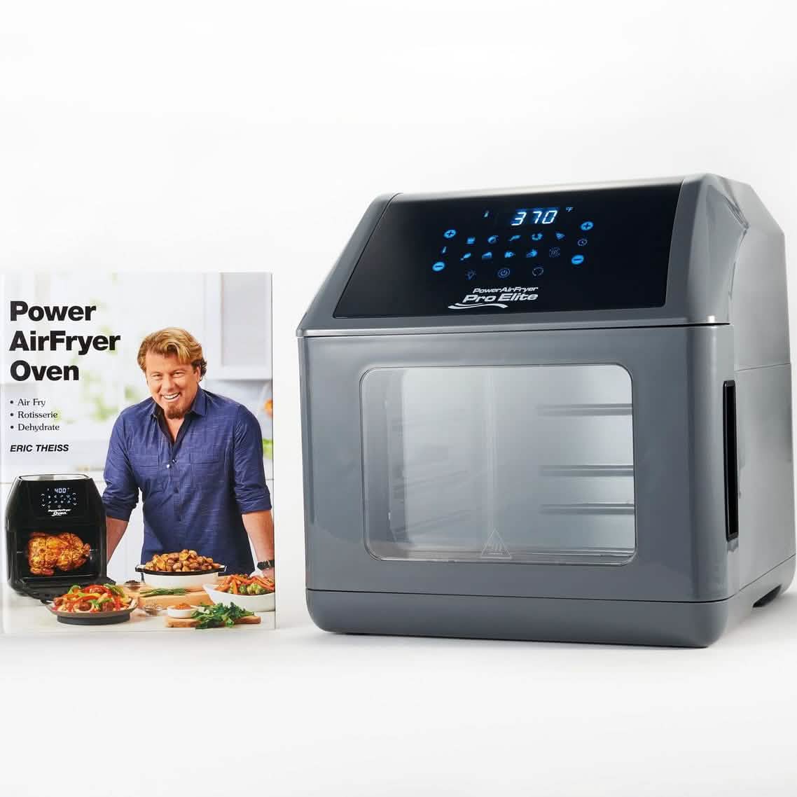 Power Air Fryer 10-in-1 Pro Elite Oven 6-qt with Cookbook