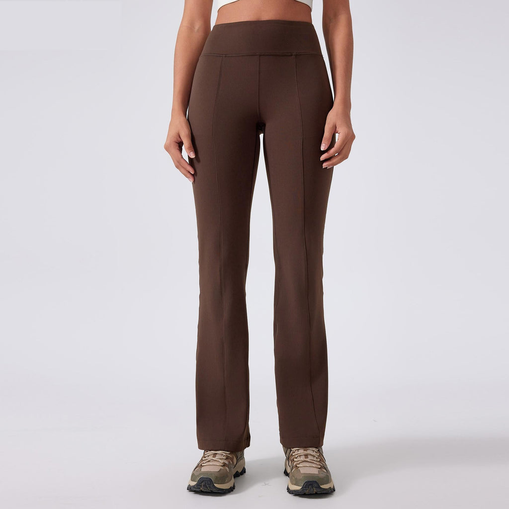 Yoga Pants Women High Waist Hip Lift No Embarrassment Line Tights Pocket Sports Fitness L Bell Bottom Pants