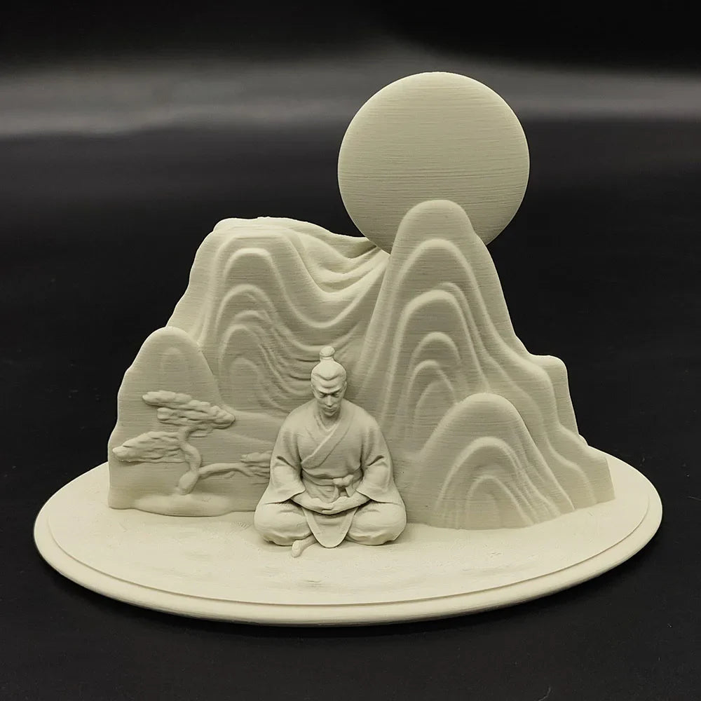 Creative Meditation "Emotional Stabilizer" Statue – 3D Printed Zen Healing Figurine