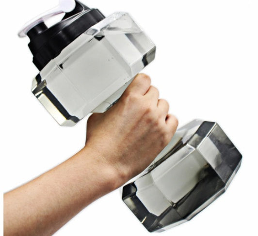 Sports Water Bottle Men, Fitness Dumbbell Cup Creative