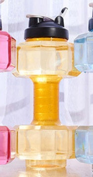 Sports Water Bottle Men, Fitness Dumbbell Cup Creative