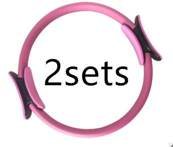 Yoga Fitness Pilates Rings - Women Girls Circle Magic Dual Exercise Home Gym Workout Sports Lose Weight Body Resistance