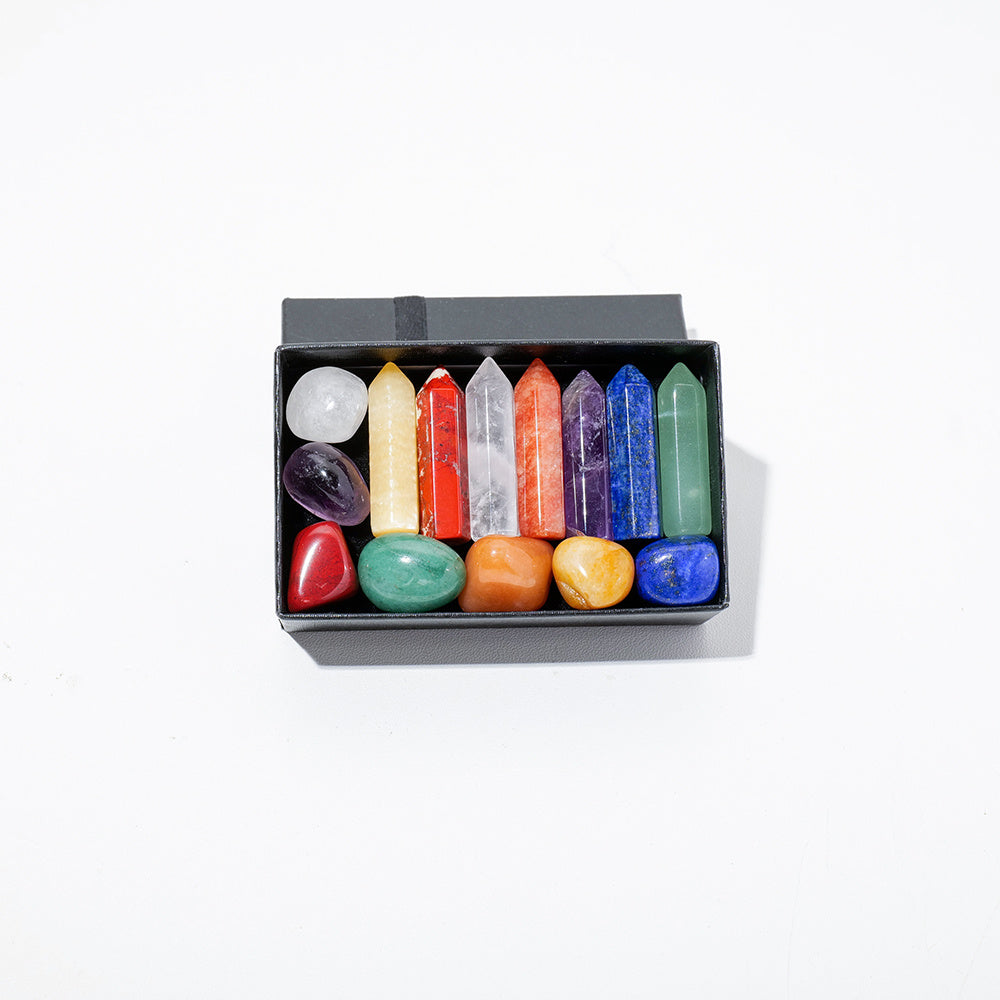 14pcs, Energy Seven Chakras Set, Wand Yoga Jewelry Collection Gadget, Room Decor, Home Decor, Scene Decor, Home Ornament Gift, Party Decor, Bedroom Accessories, Home Office Hanging Decoration