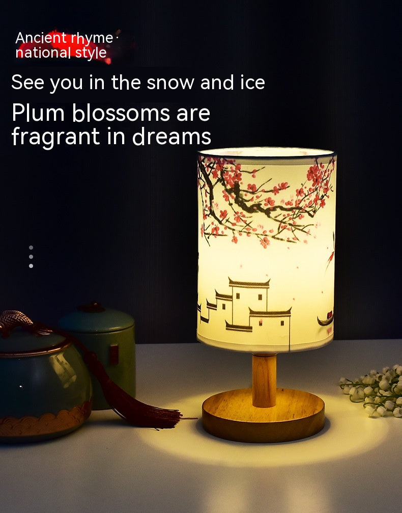 Guo Feng Cozy Table Lamp Bedroom Bedside Chinese Style Decoration