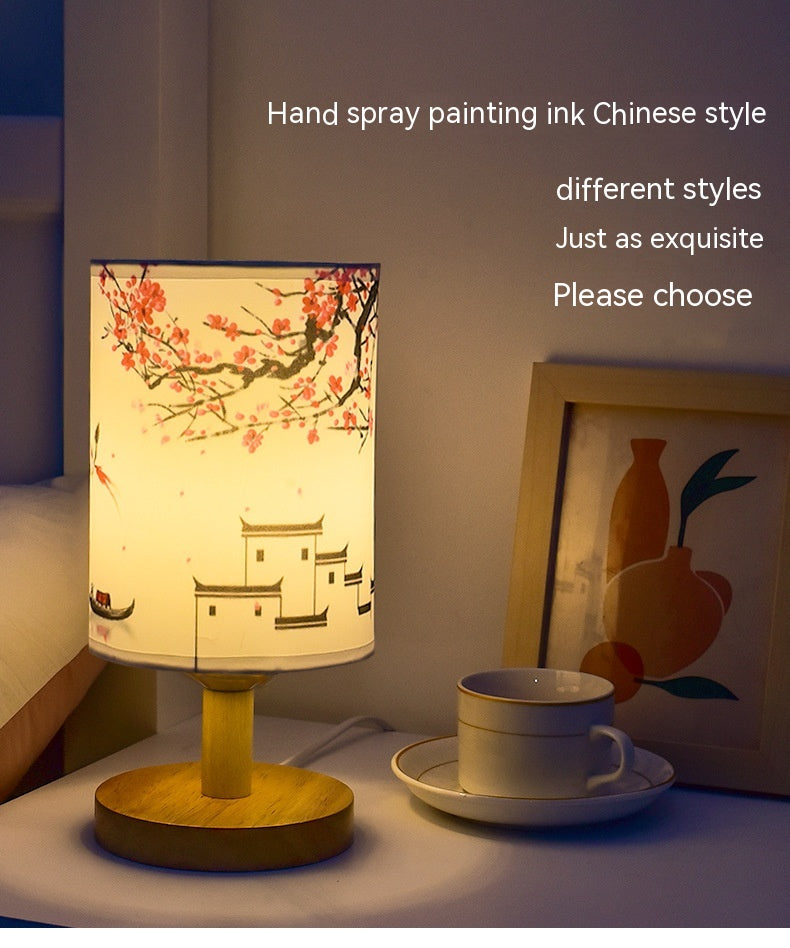 Guo Feng Cozy Table Lamp Bedroom Bedside Chinese Style Decoration