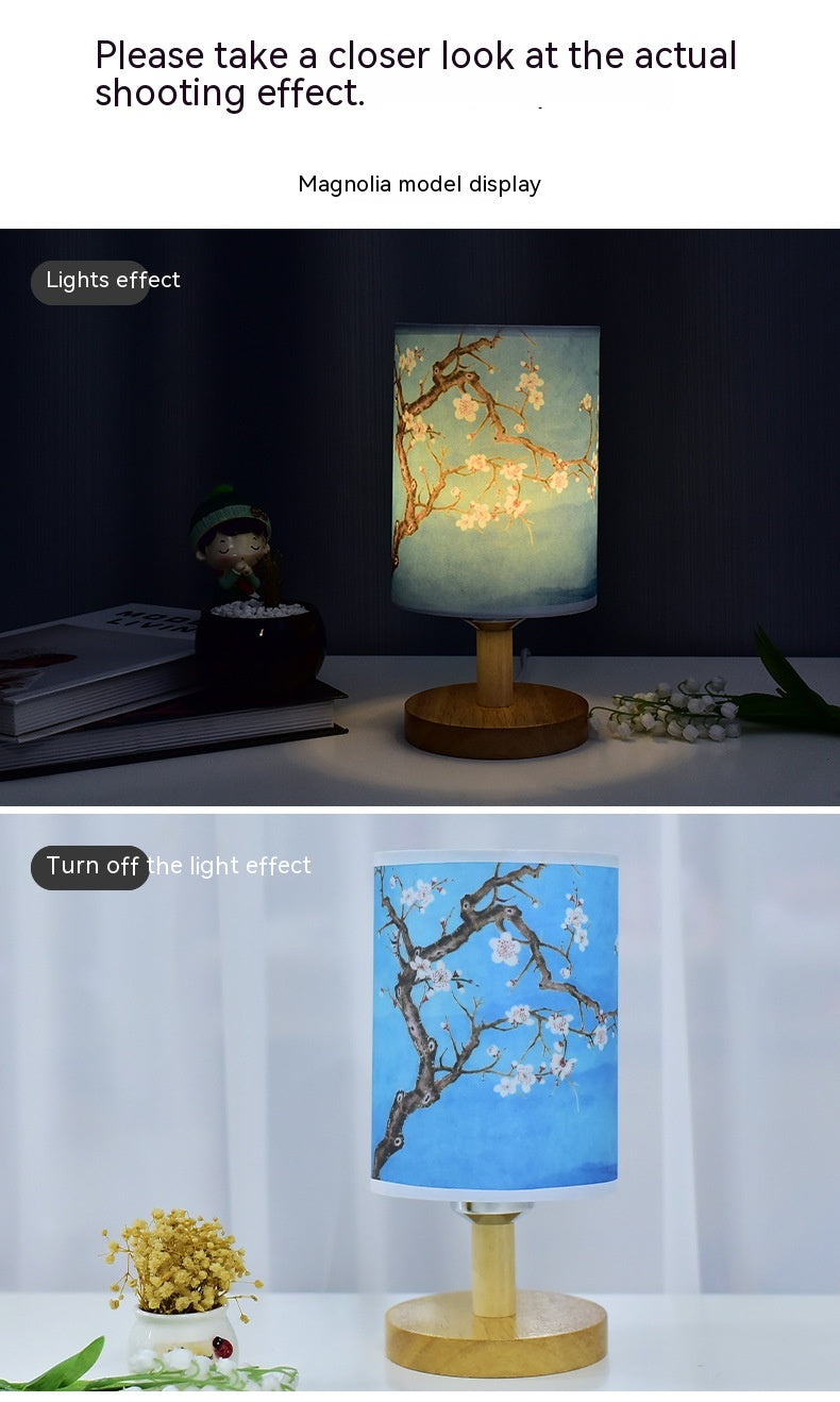 Guo Feng Cozy Table Lamp Bedroom Bedside Chinese Style Decoration