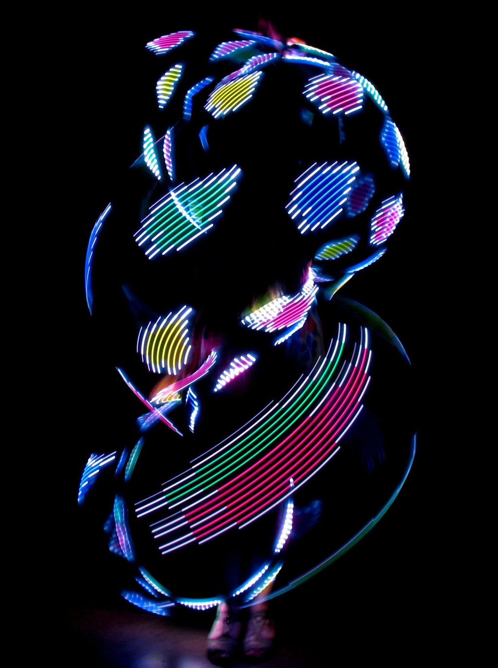 Hoops - Ready to Ship Atomic V LED Hula Hoops