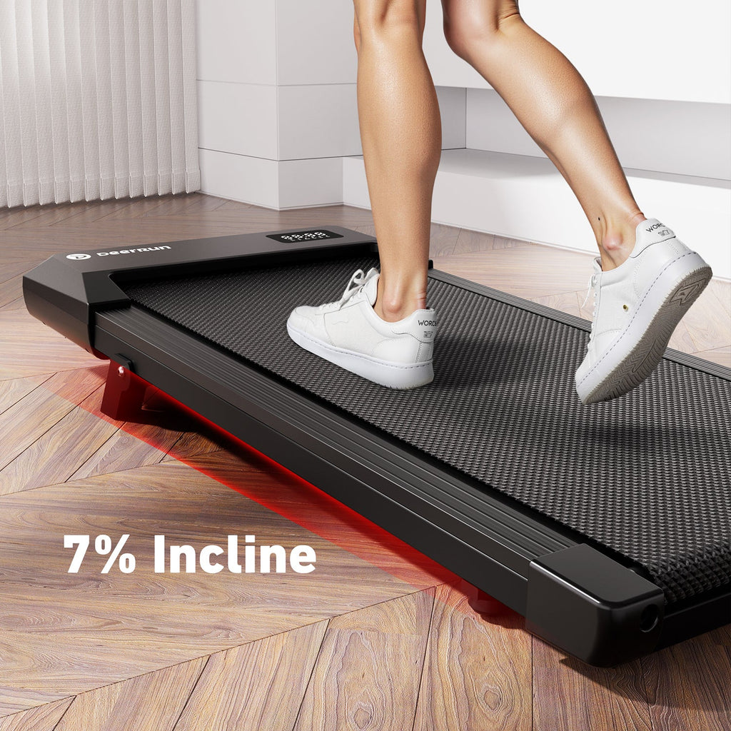 Smart Walking Pad with Incline Treadmill Remote Control; DeerRun Q2 Urban