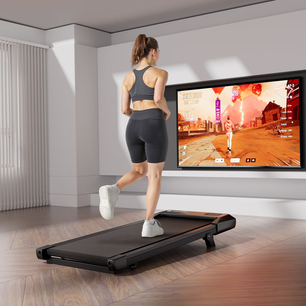 Smart Walking Pad with Incline Treadmill Remote Control; DeerRun Q2 Urban