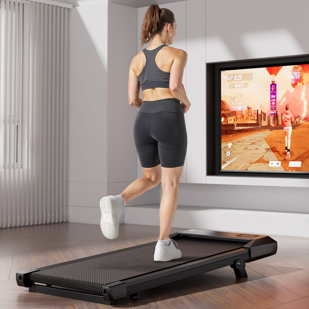 Smart Walking Pad with Incline Treadmill Remote Control; DeerRun Q2 Urban