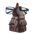 STORE INDYA Eyeglass Holder Stand/Wooden Spectacle Holder/Spectacle Stand/Eyeglass Holders for Desk/Desk Eyeglass Holder/Handmade Stand for Office Home Décor (Nose)