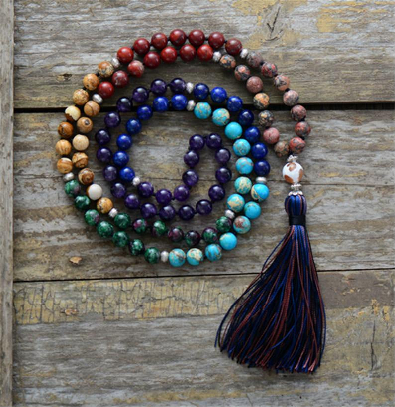 Natural Stone Mala Necklace Collection (6mm)