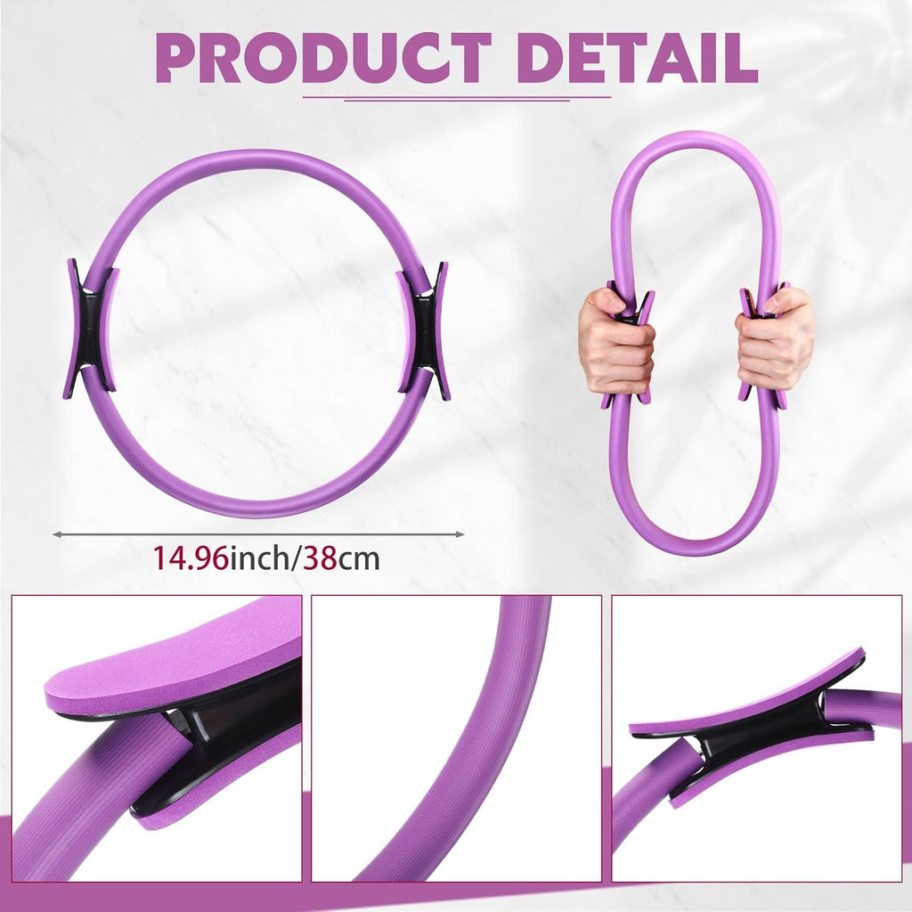 11.81-Inch Pilates Ring – Lightweight Flexible Magic Circle