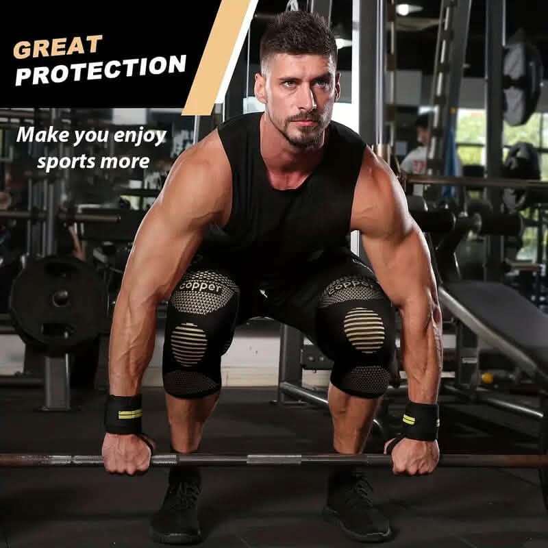 2-Pack: Copper Compression Knee Brace