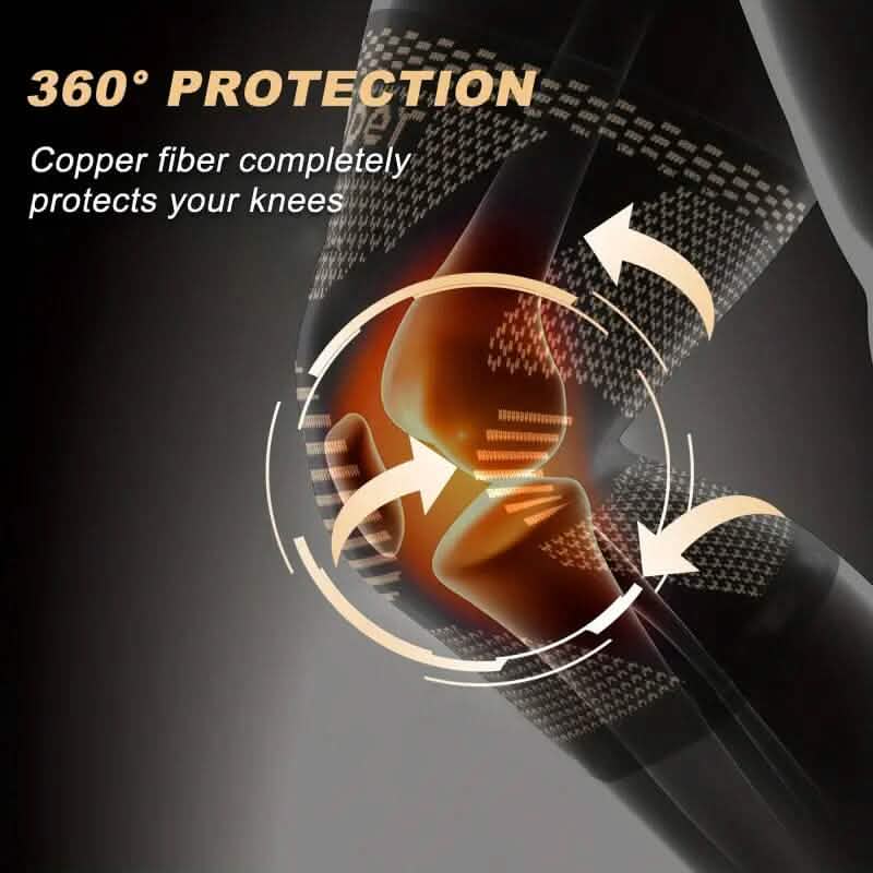 2-Pack: Copper Compression Knee Brace
