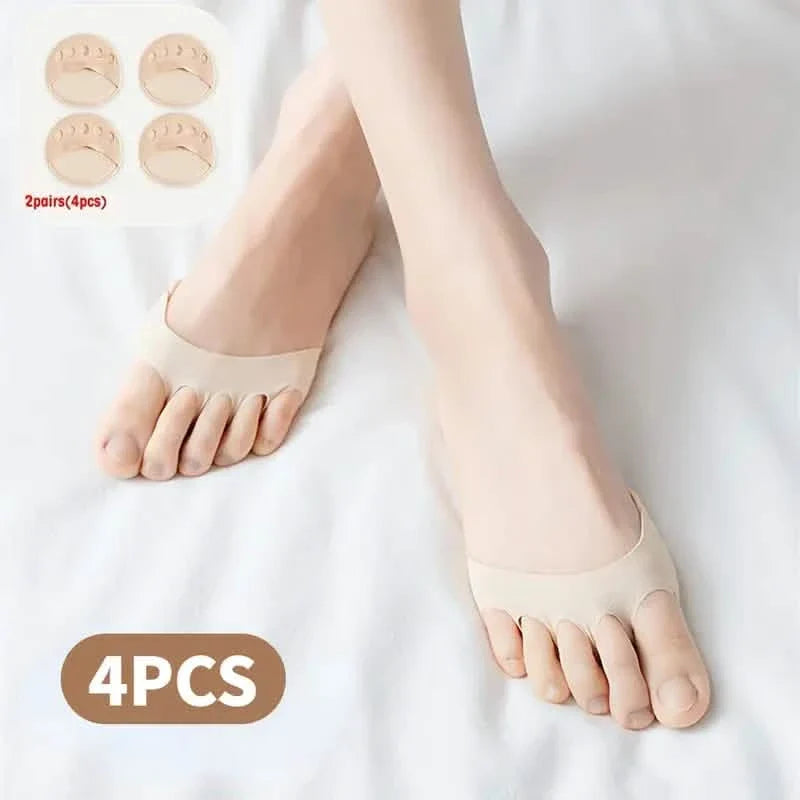 2-Pairs: Invisible Socks Spherical Footrest