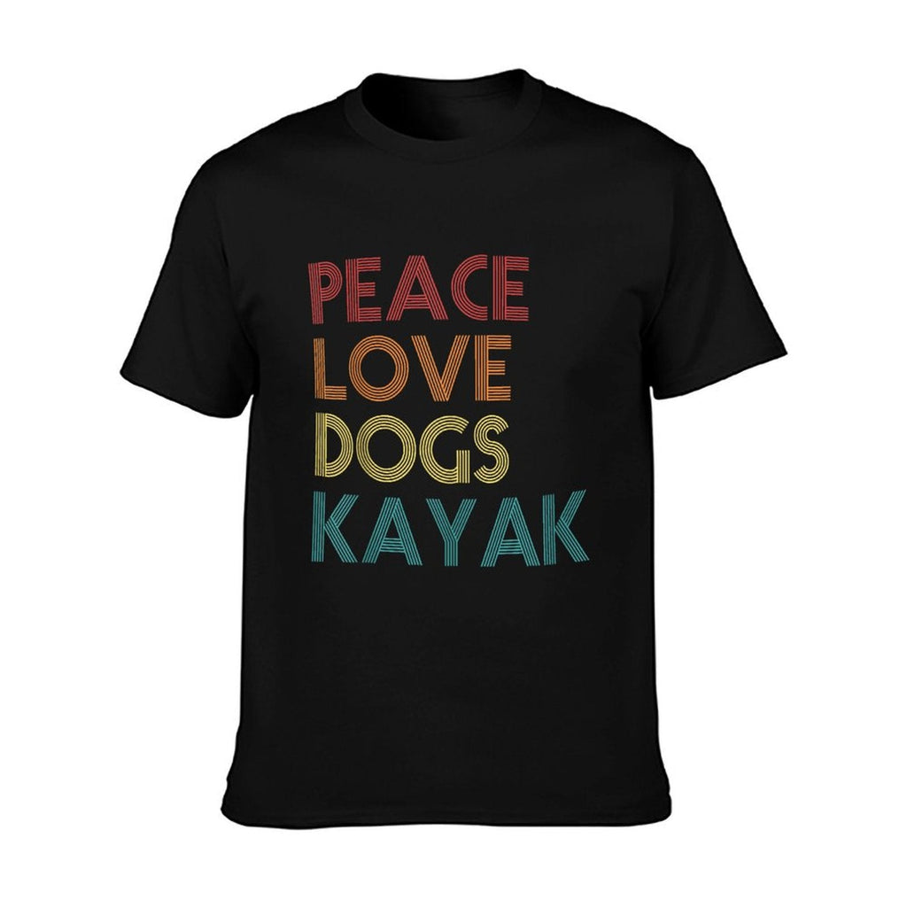 Kayaking Apparel And Dog Lovers Vintage Retro T-Shirt