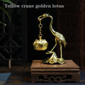 Crane Incense Burner Holder Stove Lotus Incense Burner Antique Alloy Lotus Hanging Stove Tea Ceremony Craft Household Decoration