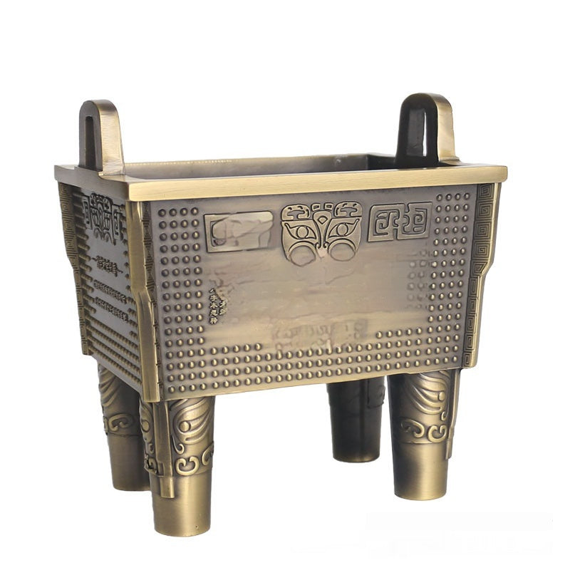 Antique Style Alloy Incense Burner or Decoration for Asian Homes and Businesses