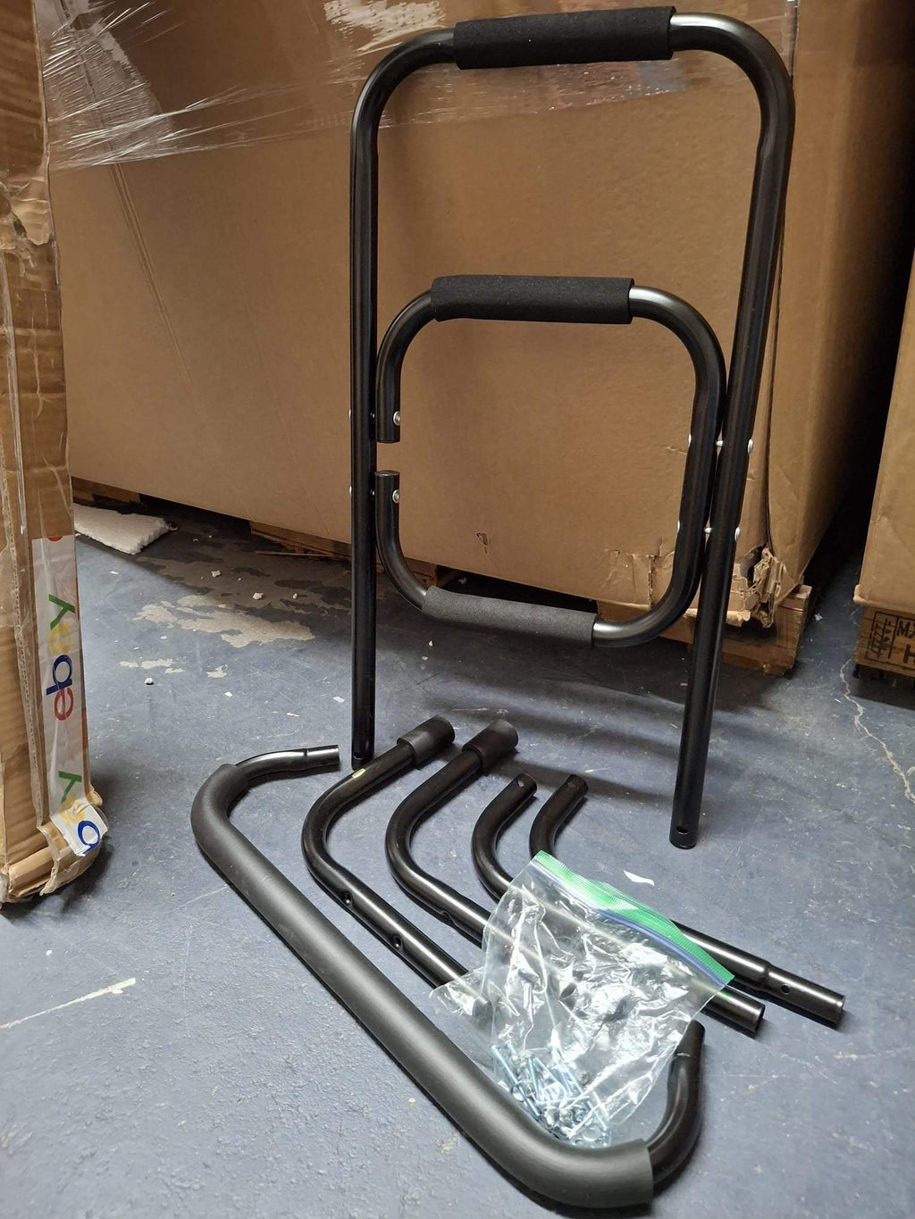 Bandwagon Chair Stand Assist - Portable Bar Helps You Rise from Seated Position - Lift Safety Elderly Assistance Products, Metal, Black