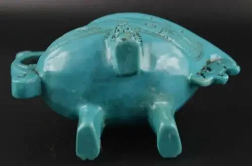Carved Totem Flying Dragon Incense Burner – Auspicious Bronze-Finish Censer