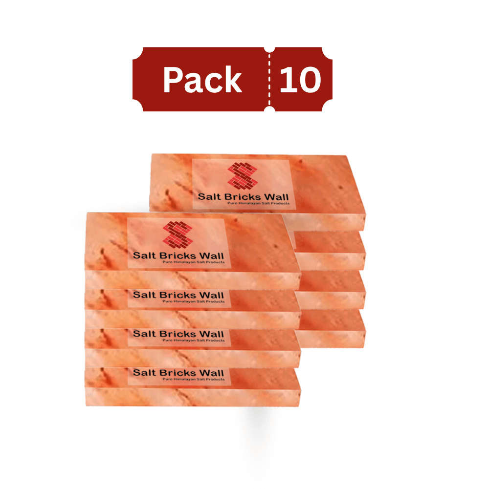 Pack of 10 – Himalayan Pink Salt Tiles (8x4x0.75)
