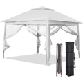 Ainfox 11ft x 11ft Heavy Duty Pop Up Gazebo Outdoor Canopy Shelter Instant Patio Gazebo Sun Shade Canopy Tent for Lawn Garden Backyard Deck