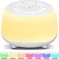 Portable Sound Machine with White Noise, Night Light, and Speaker for Soothing Sleep and Relaxation