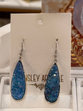 Kinsley Armelle Silver Blue Quartz Drop Earrings