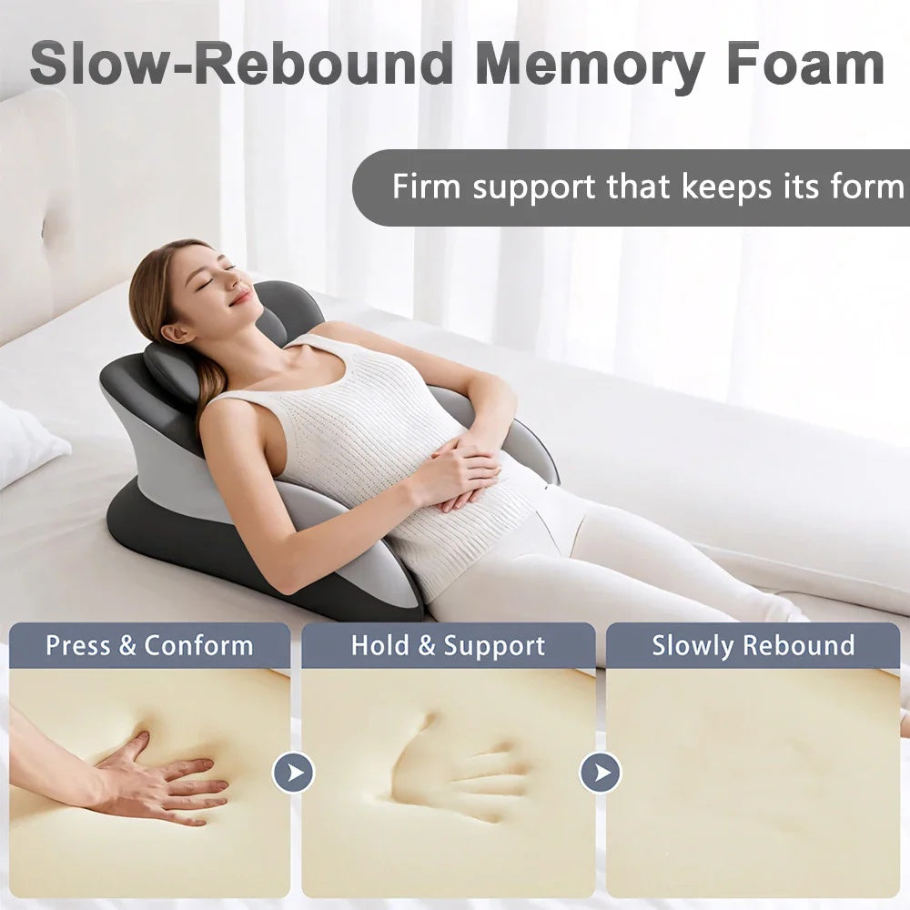 Multifunctional Memory Foam Reading Pillow – Prone Headrest & Arm Support with Removable Cover