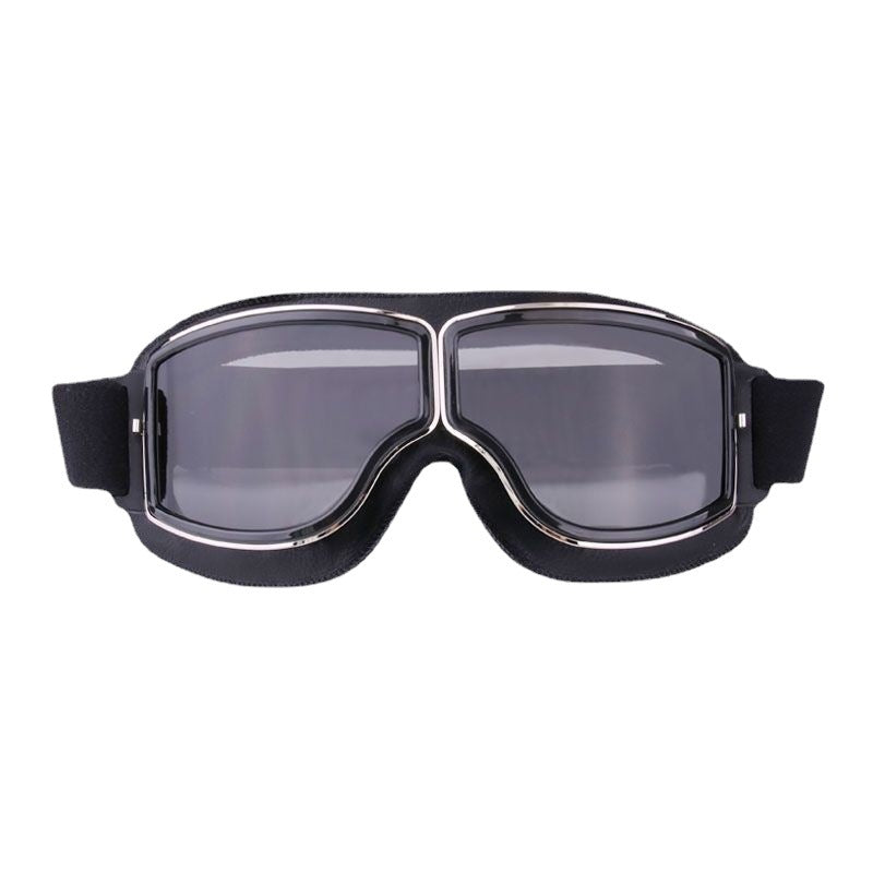 Men’s Retro Motorcycle Goggles with Adjustable Strap for Outdoor Sports