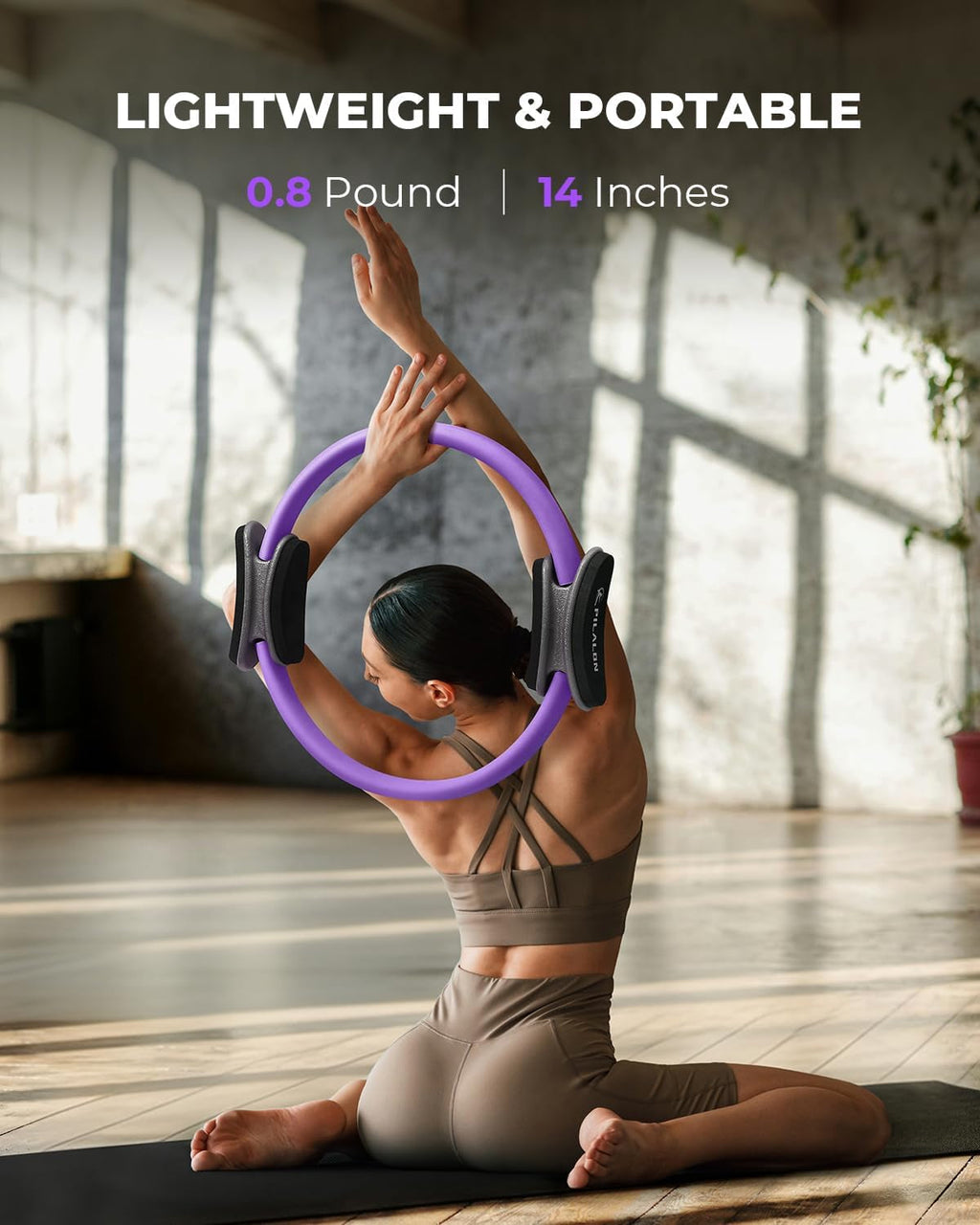 Pilates Ring Set – Studio-Grade 14" Ring, Ball, Dumbbells & Bands