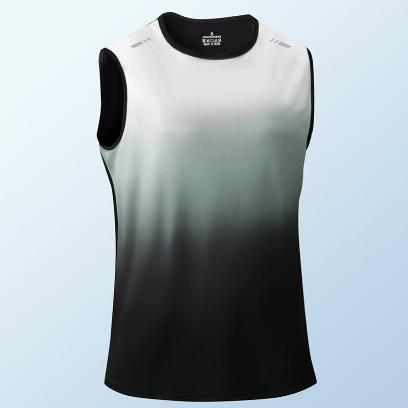 Mens Sleeveless T-shirt Ideal For Outdoor Running Fitness And Basketball