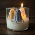 Ghost Trio Halloween Candle | Handmade Soy Wax Candle in Glass Tumbler