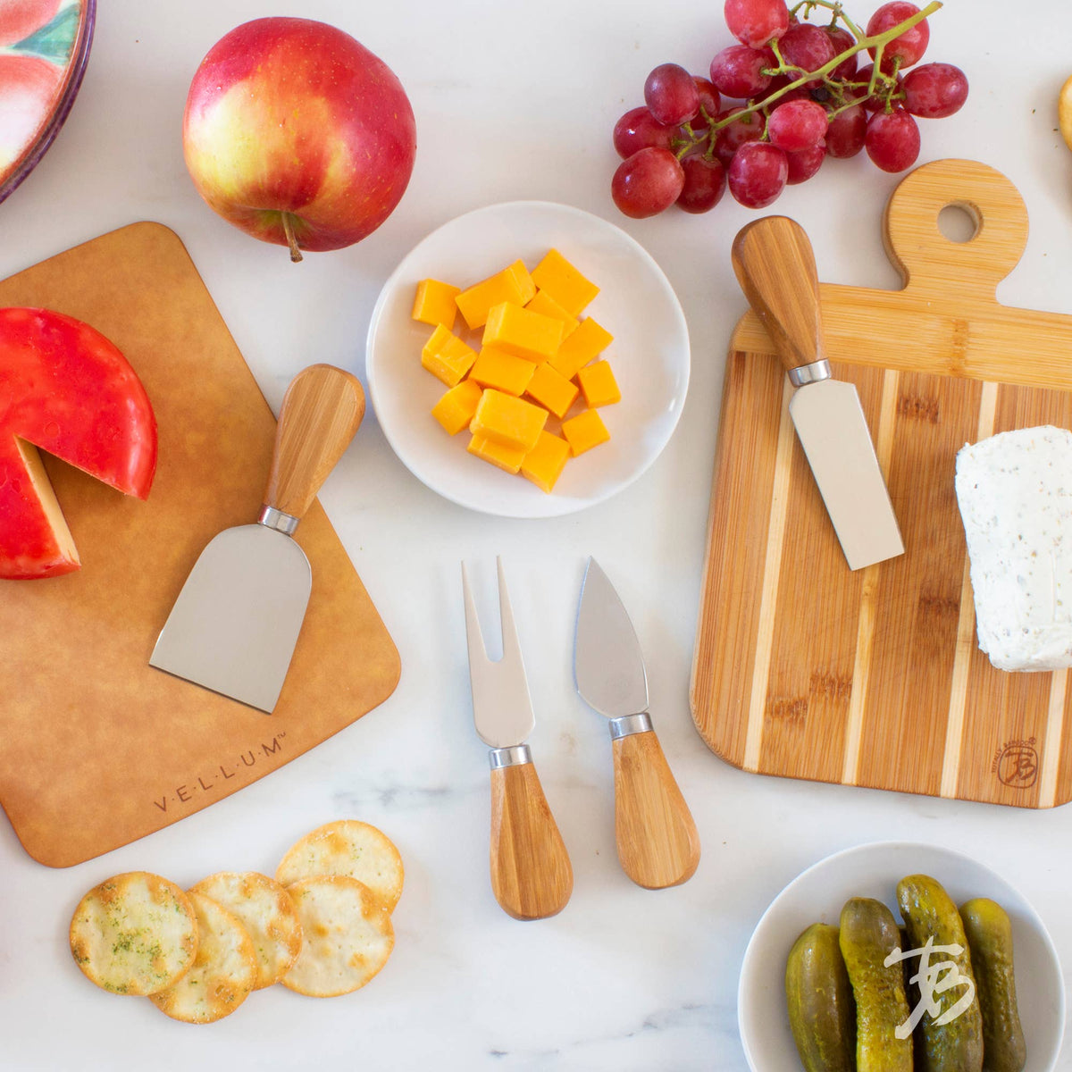 4-Pc. Cheese Tool Set – Cheese Knives for Charcuterie Boards