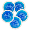 Small Gel Ice Cold Packs for Face – 4" Round, Reusable Cold Compress (5-Pack)