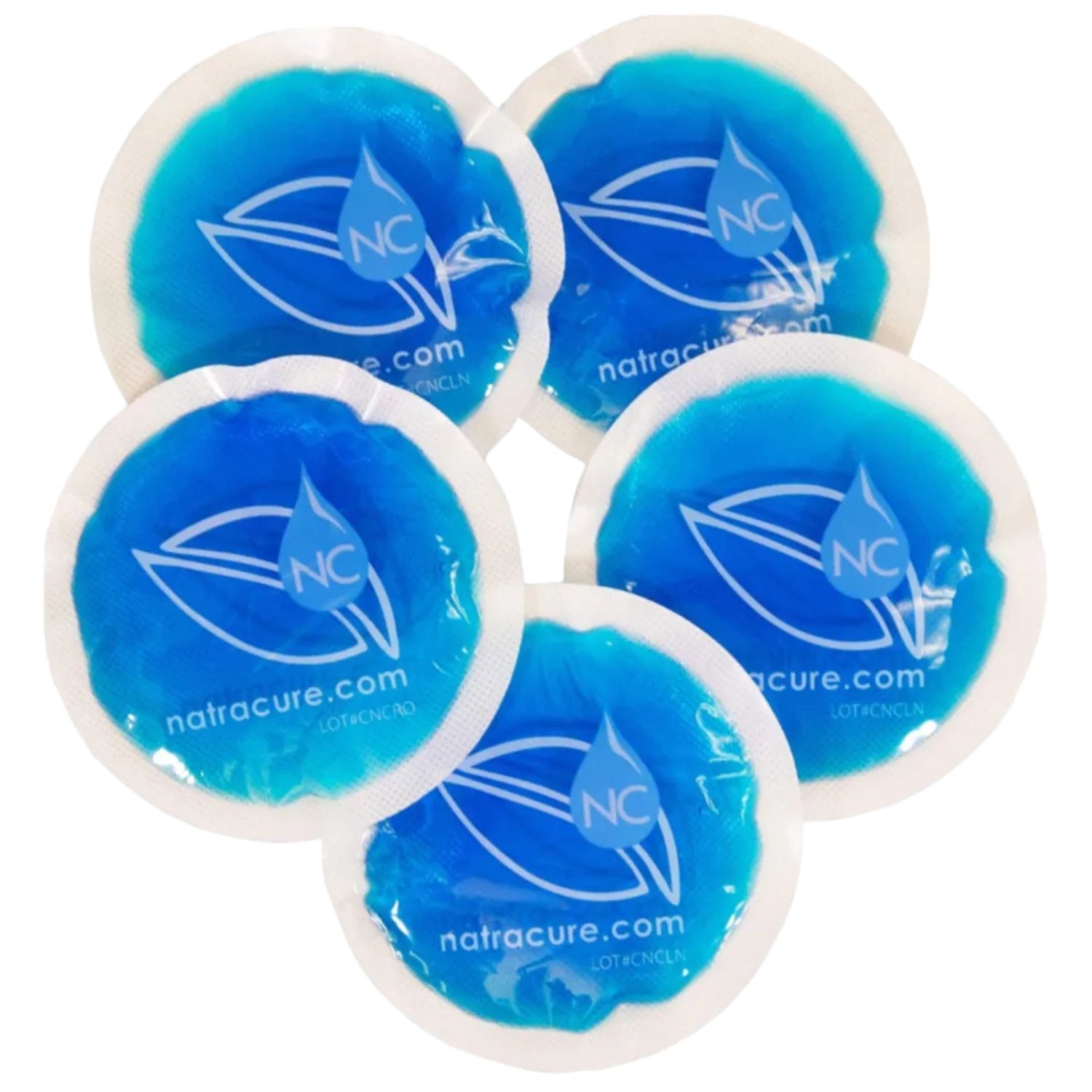 Small Gel Ice Cold Packs for Face – 4" Round, Reusable Cold Compress (5-Pack)