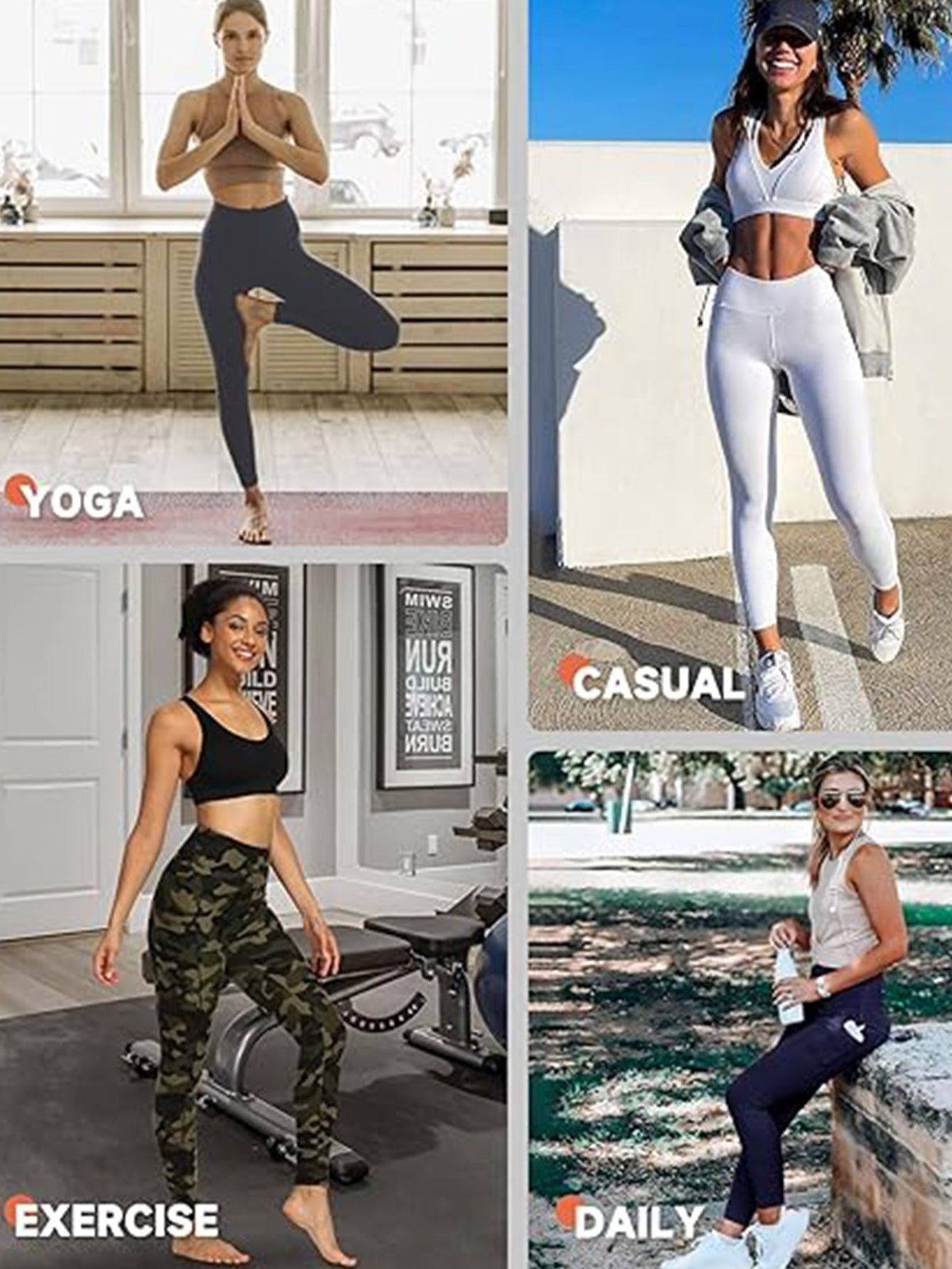 Cropped High-Waisted Leggings – Camouflage Print Workout Pants