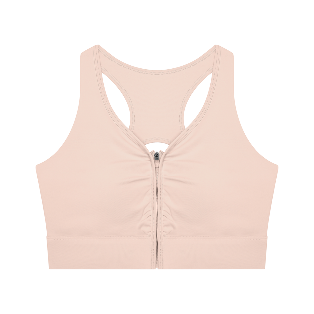 Loki & Ivy Women’s Cropped Zip Yoga Sports Bra