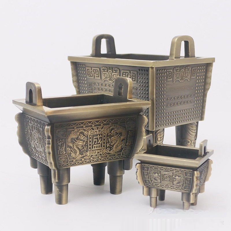 Antique Style Alloy Incense Burner or Decoration for Asian Homes and Businesses