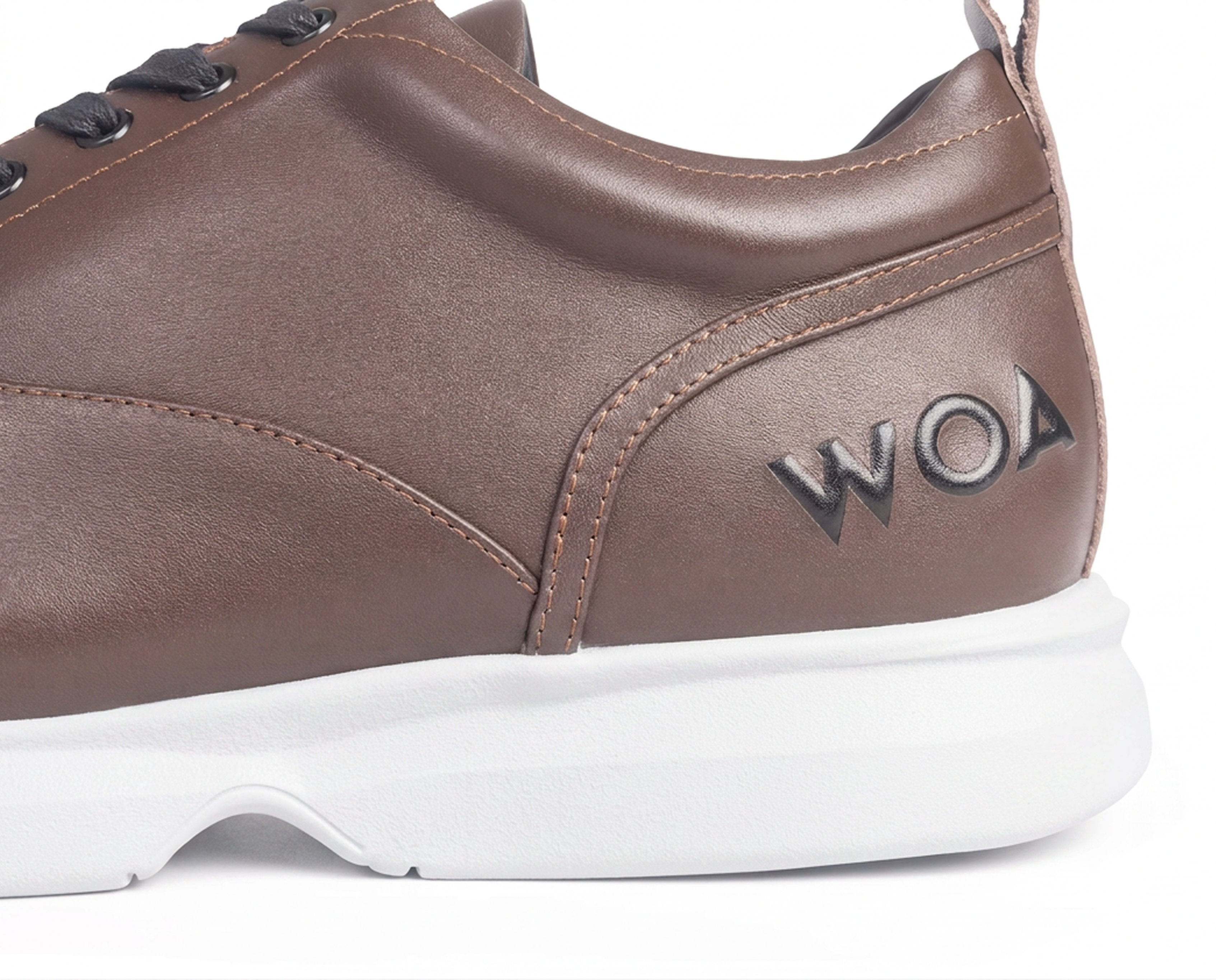 Brown & White WOA Dress Sneaker