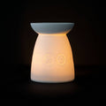 White Ceramic Seven Chakra Tealight Wax Warmer