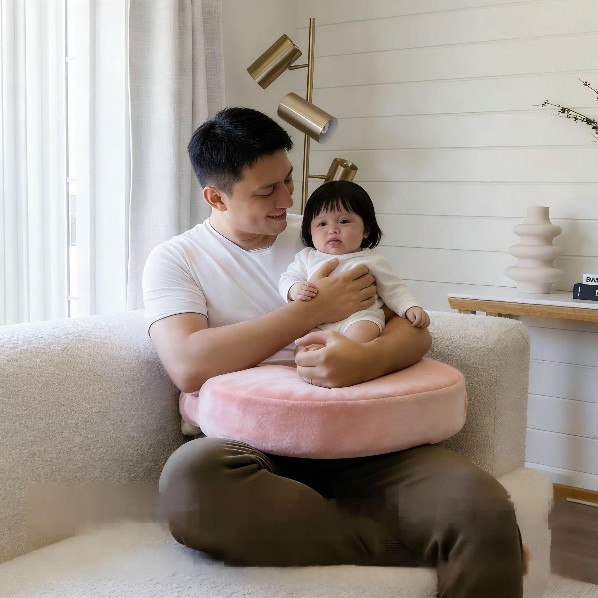 Velvet Wrap-Around Nursing & Breastfeeding Pillow – Multifunctional, 3 Colors, 0–6 Months