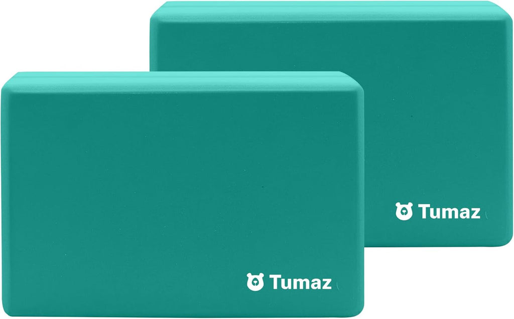 Non-Slip Yoga Blocks，High-Density EVA Foam 2 Pack for Yoga & Pilates