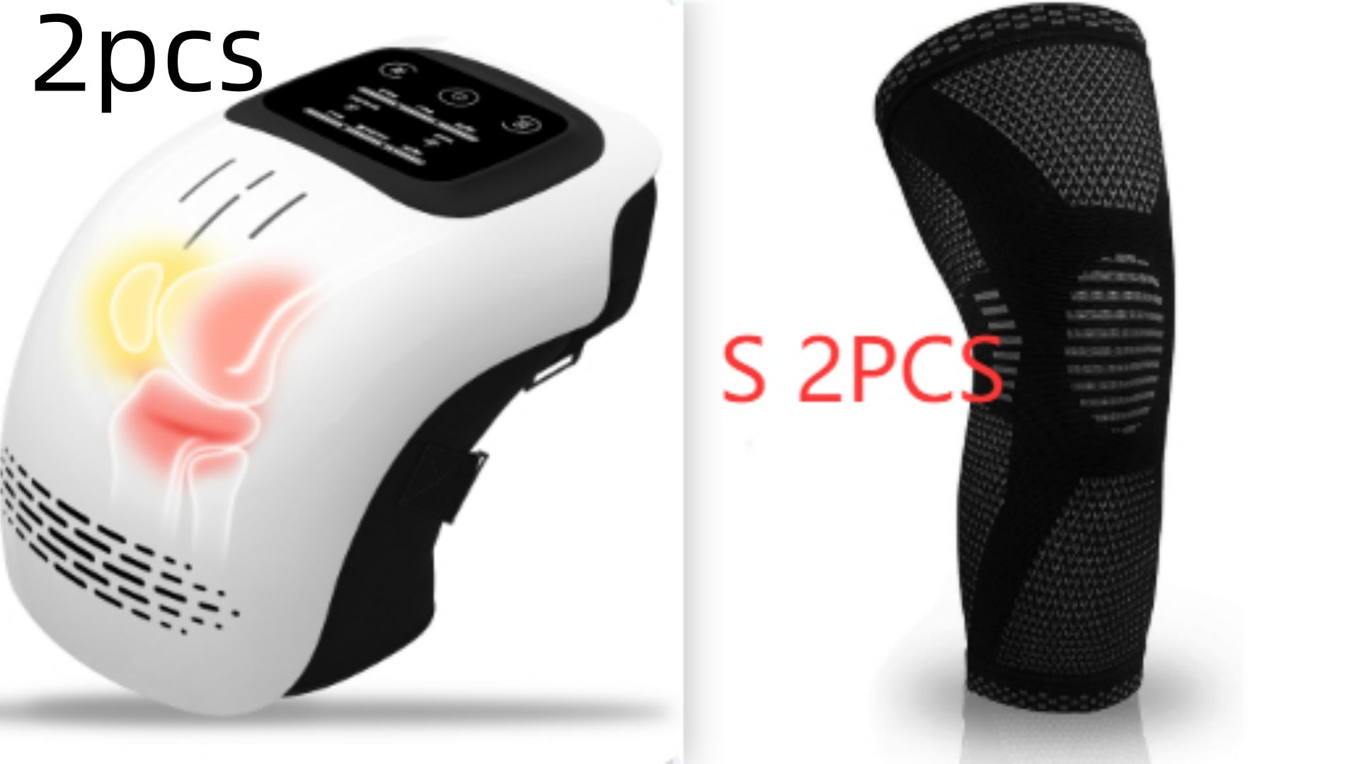 Intelligent Kneading Heating Knee Massager Rechargeable Pain Relief Infrared Laser Vibration Knee Massager